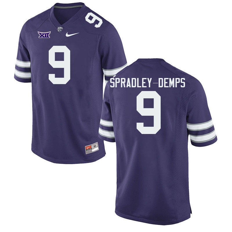 #9 Jacques Spradley-Demps Kansas State Wildcats Fotball Jerseys Stitched Sale-Purple